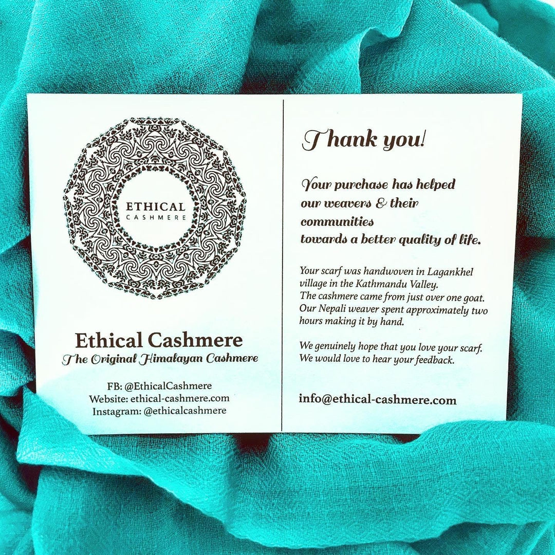 Ethical Cashmere product insert card